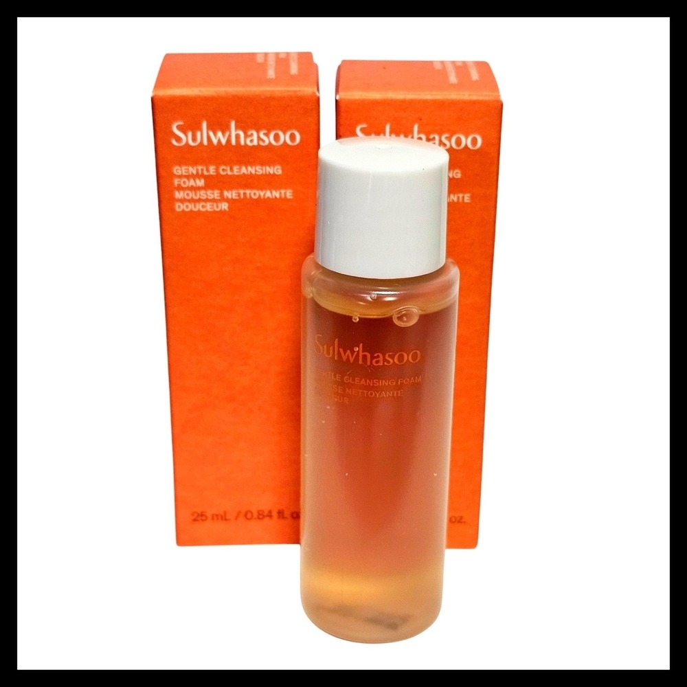 2‎ x Sulwhasoo Gentle Cleansing Foam 25ml/0.84fl.oz. Travel Size Mini New